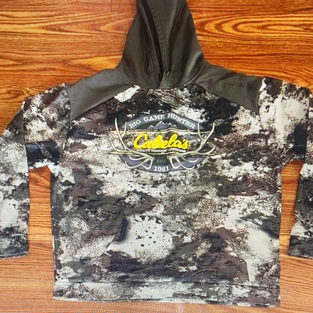 Cabela's Kids Camo Hoodie with Logo